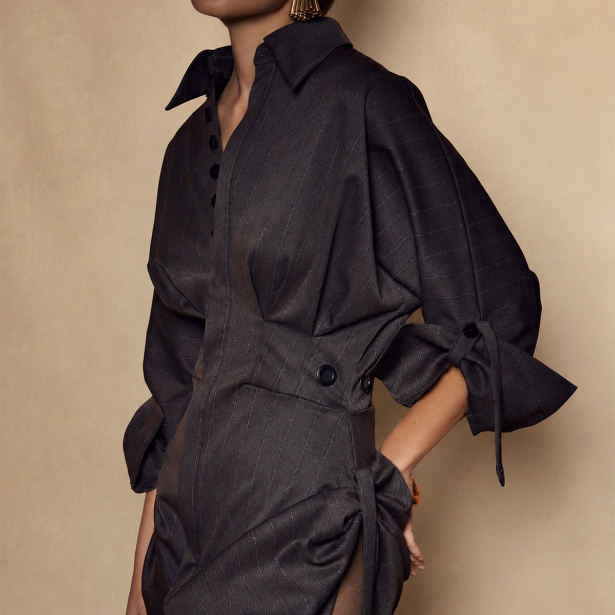 Sculpted Shirt Dress