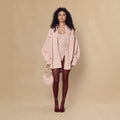 Genuine leather oversized shirt