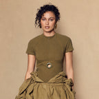 FRAME bodysutie in olive green
