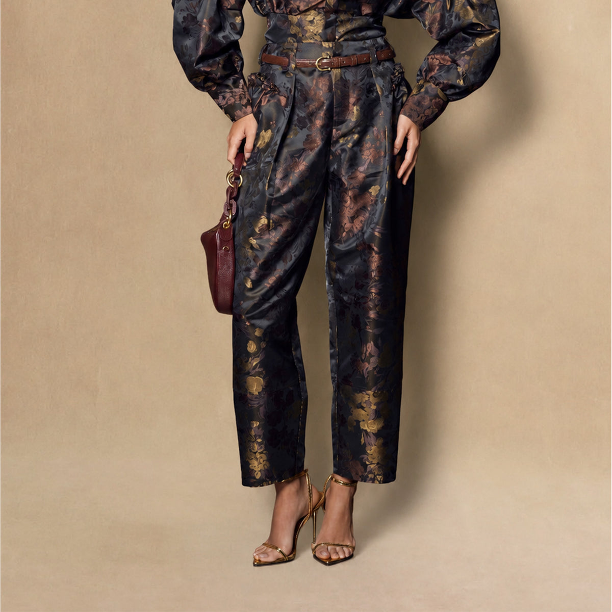 Floral Tailored Trousers