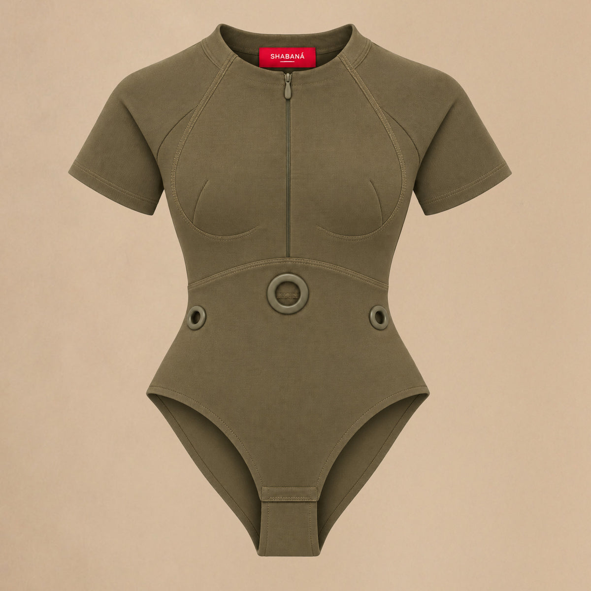 FRAME bodysutie in olive green