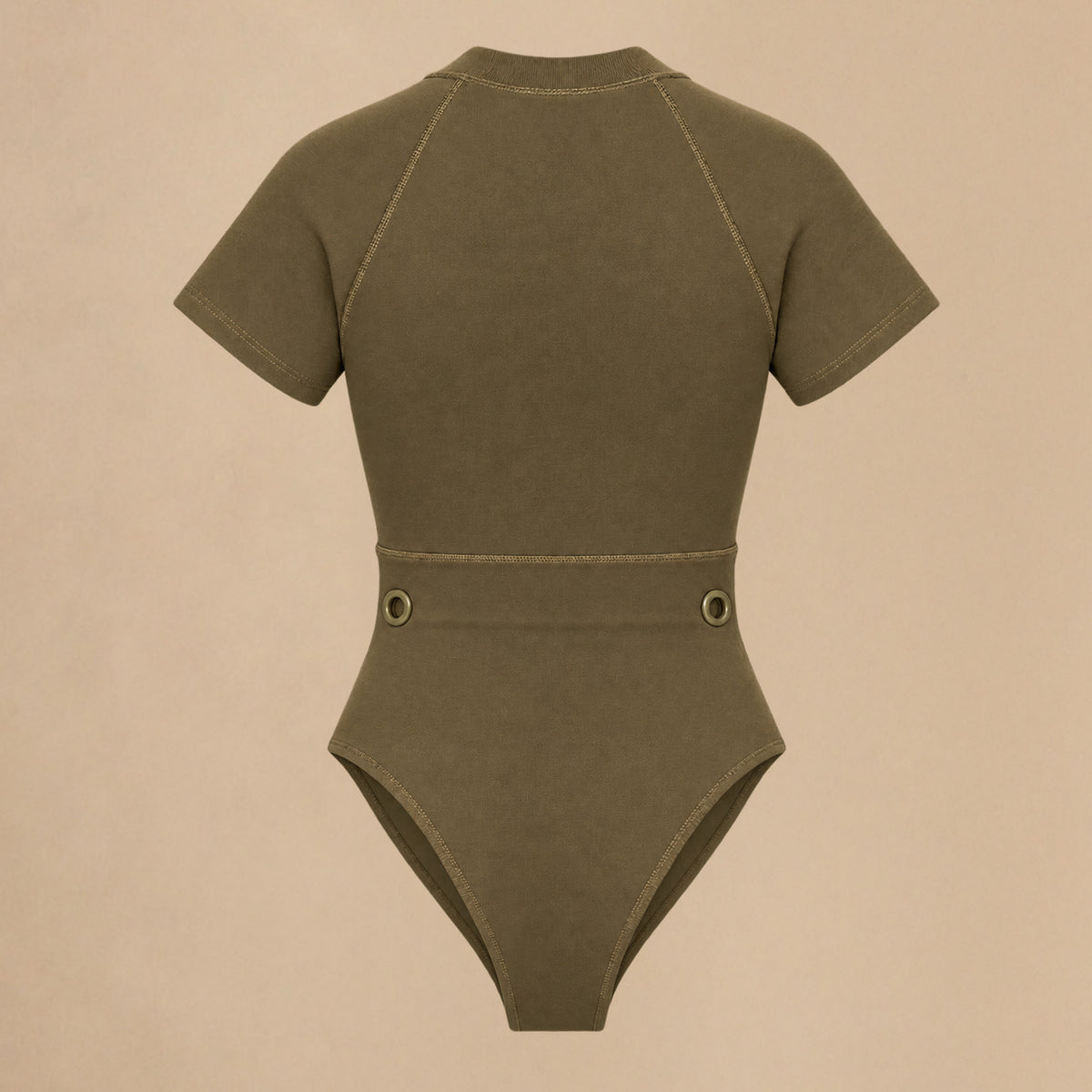 FRAME bodysutie in olive green