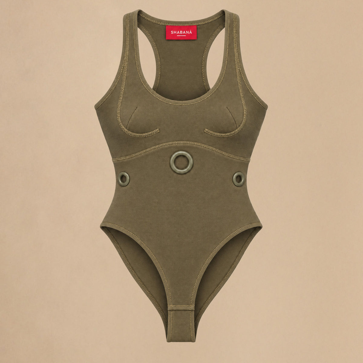 FORMA bodysutie in olive green