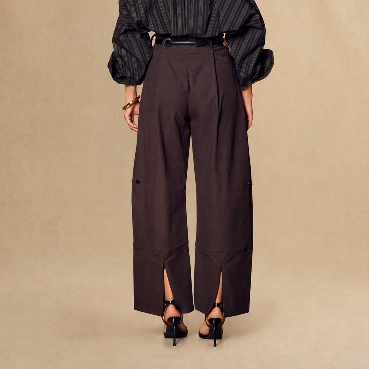 Wide-Leg Tailored Trousers